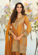 Eba 2382 Chinon Digital Printed Emboidery Work Pakistani Suit