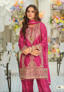 Eba 2380 Chinon Digital Printed Emboidery Work Pakistani Suit