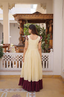 KA 1234 Cotton With Sequins Multithreaded Beads Embroidered work Gowns