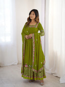 ZF 5010 D Elegant Embroidered Sequence Designer Anarkali Gowns