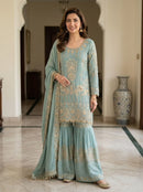 LG 2088 Sequence Embroidery Worked Sharara Suits