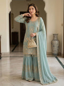 LG 2088 Sequence Embroidery Worked Sharara Suits
