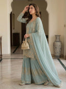 LG 2088 Sequence Embroidery Worked Sharara Suits