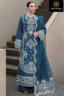 Ziaaz Designs Code 05 A Heavy Cambric Cotton Embroidered Work Pakistani Suit