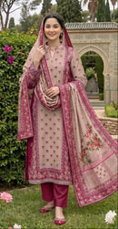 Sharee Fabs  Kt 352 B Pure Viscous Maslin Digital Printed Pakistani Suit