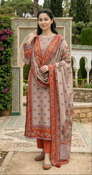 Sharee Fabs  Kt 352 Pure Viscous Maslin Digital Printed Pakistani Suit