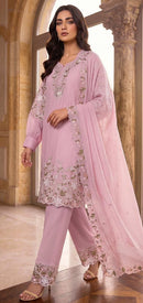 Hoor Tex 809 D Designer Heavy Georgette With Zarkan Work Pakistani Suit