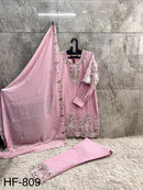 Hoor Tex 809 D Designer Heavy Georgette With Zarkan Work Pakistani Suit