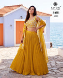 Sayuri Designer 60001 Pari Premium Real Chinon Silk Lehenga Choli