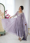ZF 5012 D Heavy Embroidery Sequins Designer Anarkali Gown