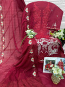 Florent 1076 C Cambric Cotton With Heavy Embroidery Work Pakistni Suit