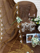 Florent 1076 D Cambric Cotton With Heavy Embroidery Work Pakistni Suit