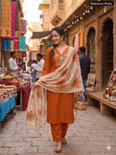 KR 412 Premium Roman Silk Casual Wear Kurtis