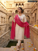 KR 411 Pure Mul Cotton With Embroidery Work Kurtis