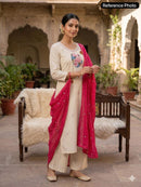 KR 411 Pure Mul Cotton With Embroidery Work Kurtis
