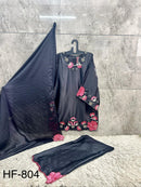 Hoor Tex 804 C Heavy Chiffon Malai Satin Pakistani Suit