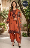 Mehboob 2013 D Tex Heavy Reyon Embroidery Work Pakistani Suit