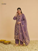 Alizeh 7095  Pure Chiffon Shimmer Silk Pakistani Suit