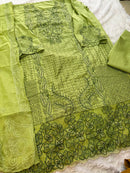 Mehboob Tex 1999 A Pure Camric Cotton With Heavy Self Embroidery Work Pakistani Suit