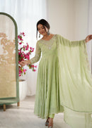 ZF 5012 G Heavy Embroidery Sequins Designer Anarkali Gown