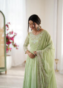 ZF 5012 G Heavy Embroidery Sequins Designer Anarkali Gown