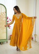 ZF 5012 F Heavy Embroidery Sequins Designer Anarkali Gown