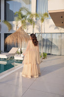 KA 5068 Sindur Silk beads Embroidered Work Lehenga