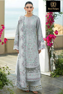 Ziaaz Designs Code 1115 C Cambric Cotton With Heavy Embroidered Work Pakistani Suit