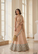 Alizeh 1013 B Thread Zari Sequins Embroiedery Work Lehnga