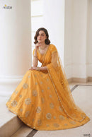 Alizeh 1015 Thread Zari Sequins Embroiedery Work Lehnga