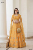 Alizeh 1015 Thread Zari Sequins Embroiedery Work Lehnga