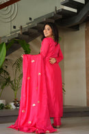 LW 9306 C Chinnon With Zari Multi & Thread Embroidered Work Suit