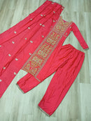 LW 9306 C Chinnon With Zari Multi & Thread Embroidered Work Suit