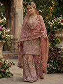 NSR 887 A Pure Fendy Silk With Heavy Embroidery Work Sharara