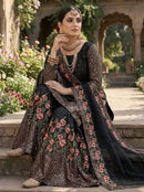 NSR 887 C Pure Fendy Silk With Heavy Embroidery Work Sharara
