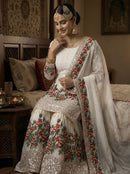 NSR 887 E Pure Fendy Silk With Heavy Embroidery Work Sharara