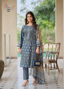 Shree Fabs 2802 Pure Lawn Cotton Printed Embrodery Work Pakistani Suit