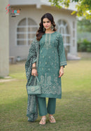Shree Fabs 2805 Pure Lawn Cotton Printed Embrodery Work Pakistani Suit