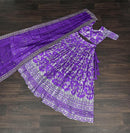 LW 7080 E Pure Viscose Jacquard Embroidered Work Lehenga