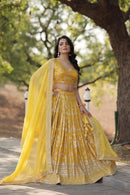LW 7080 Pure Viscose Jacquard Embroidered Work Lehenga