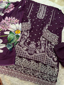 Mehboob Tex 2021 A Pure Cotton With Heavy Embroidery Work Pakistani Suit