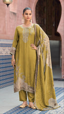 Amrutvela AT 210 C Pure Viscous Maslin Digital Print With Aari And Hand Work Pakistani Suits