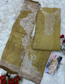 Amrutvela AT 210 C Pure Viscous Maslin Digital Print With Aari And Hand Work Pakistani Suits