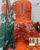 Saniya Trendz 7182 Cotton With Chikankari Emboridery Work Pakistani Suits