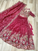LW 7151 Gold Crush With Sequins Zari And Codding Embroidered Work Lehenga Choli