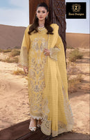 Ziaaz Code 1114 A Heavy Embroidered Cambric Cotton Pakistani Suits