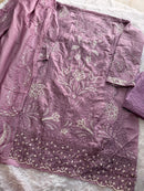 Ziaaz Code 1114 B Heavy Embroidered Cambric Cotton Pakistani Suits