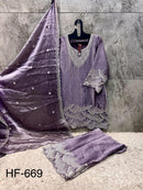 Hoor Tex HF 669 Heavy Royal Rim Zim Party Wear Pakistani Suits