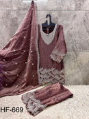 Hoor Tex HF 669 C Heavy Royal Rim Zim Party Wear Pakistani Suits