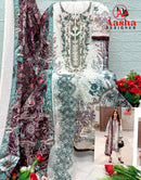 Aasha Designer 1216 A Pure Cotton Print With Patch Work Pakistani Suits